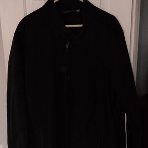 Swiss Tech Black Jacket with Subtle Logo Accent